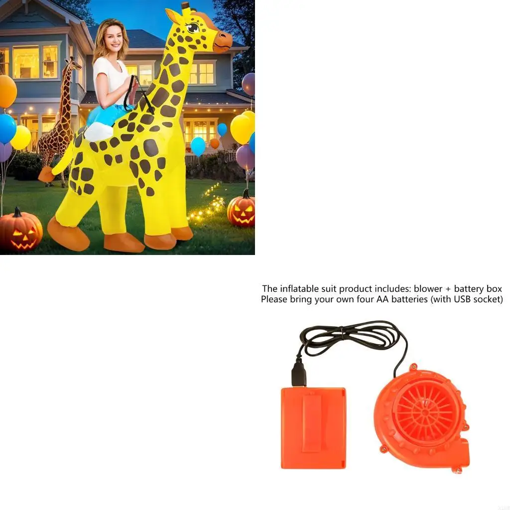 بدلة نفخ حيوان قابلة للطي للبالغين من 160-190 سم