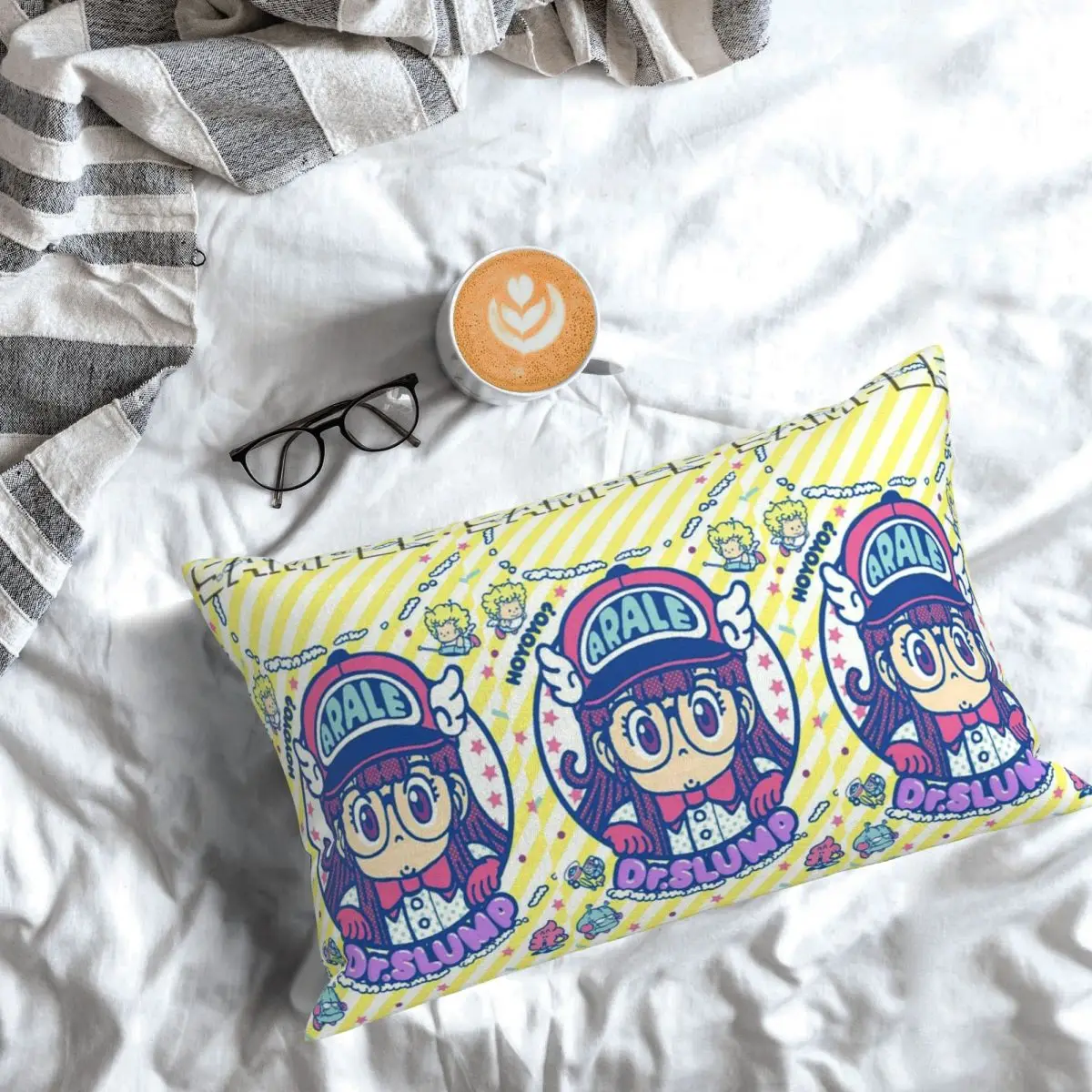 Cute Dr.Slump-Robot Girl Arale Hoyoyo Rectangle Pillowcase Cushion Cover Decorative Bedroom Bed Home Comfort Throw Pillow