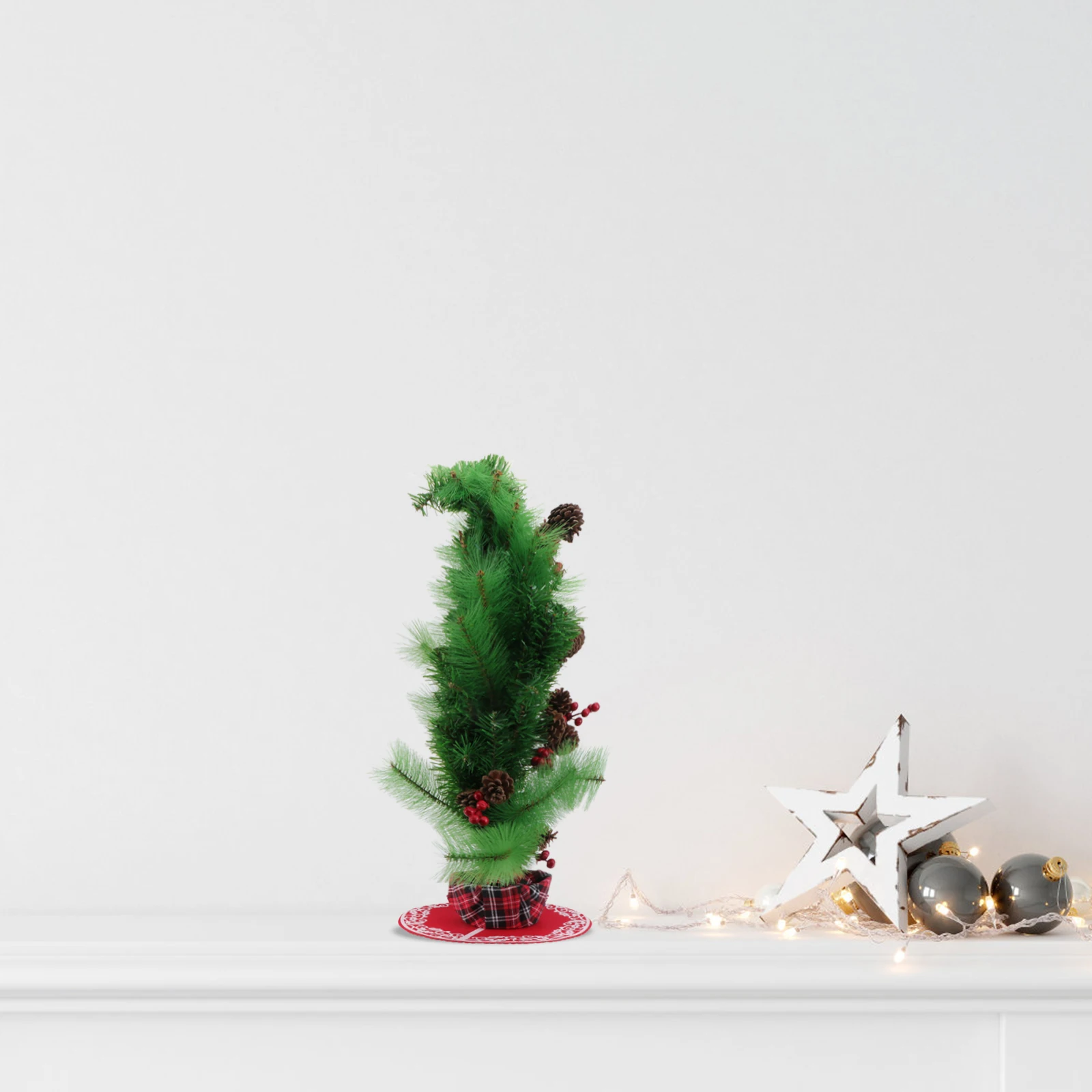 

Decorate Tree Skirt Greenery Garland Christmas Decorations Mat Forest Wreath