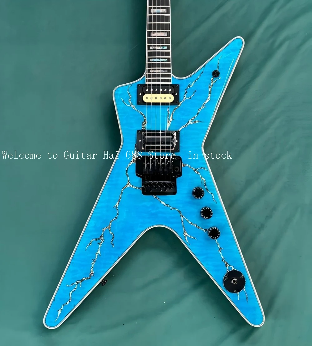 

Электрогитара Blue Dime HH Black Floyd Wasbn с палисандровым грифом, быстрая доставка