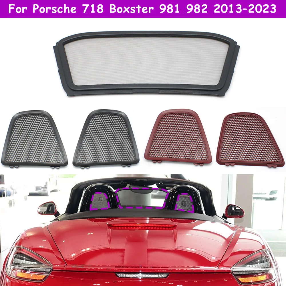 

981 718 982 Car Rear Left Right Central Seat Backrest Net Cover For Porsche Boxster 2013-2023 98156162106 98156158302