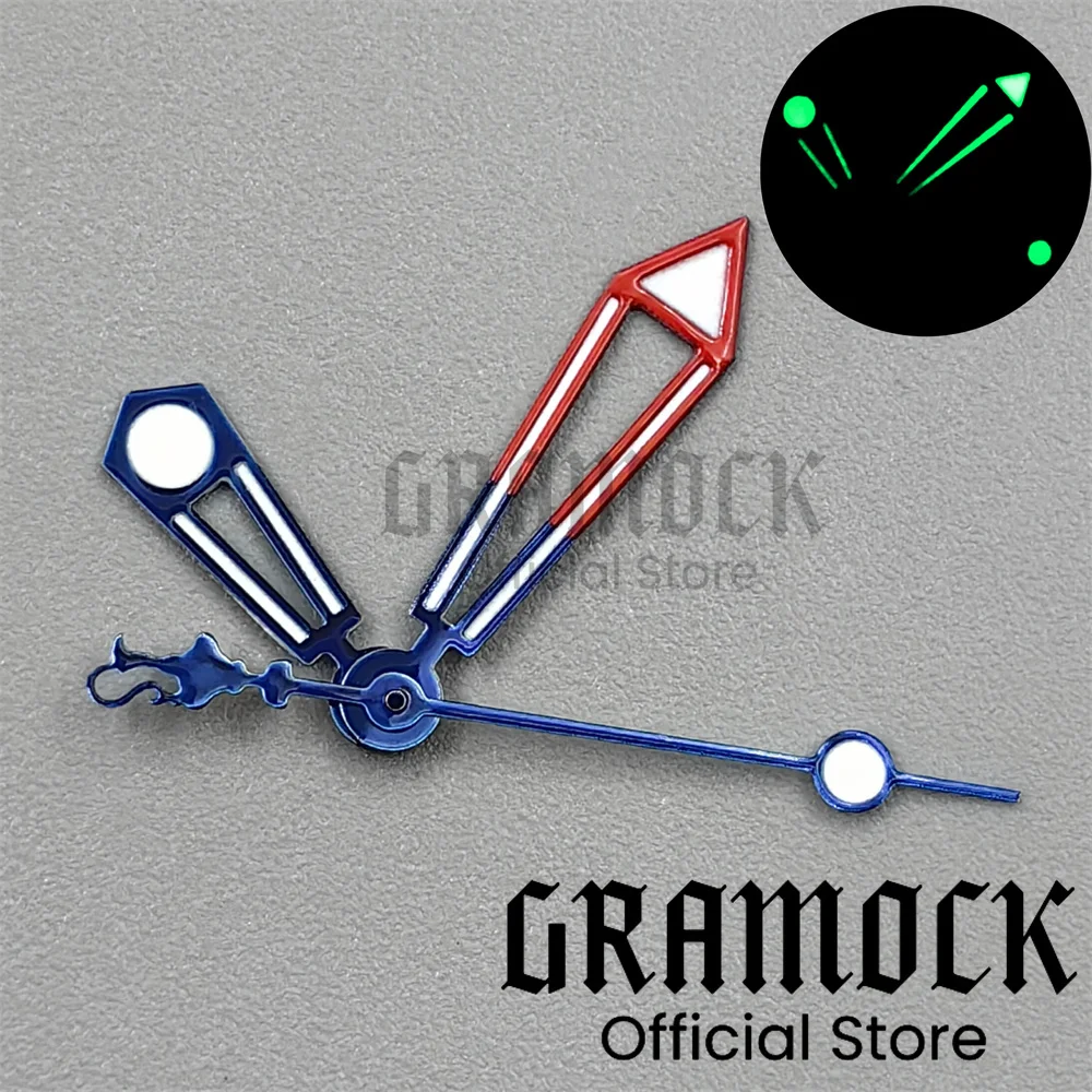GRAMOCK NH35 كوبا كأس شكل ساعة ساعة يد مؤشرات أزرق أسود أحمر فضي أطقم ساعات لحركة NH36/4R/7S ETA2824 PT5000 #4