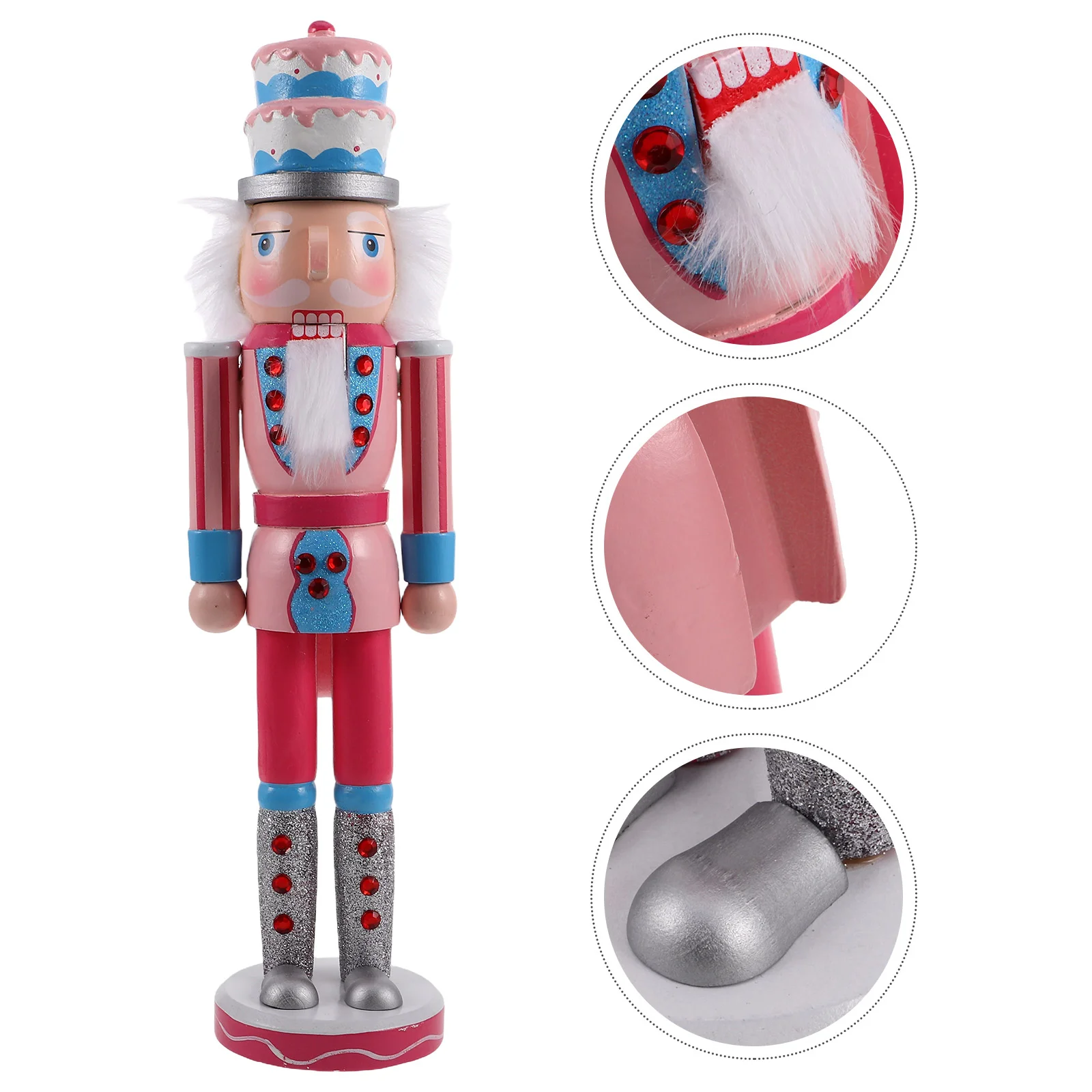 

Nutcracker Soldier Cartoon Nutcrackers Craft Xmas Desktop Toys for Birthday Piñatas