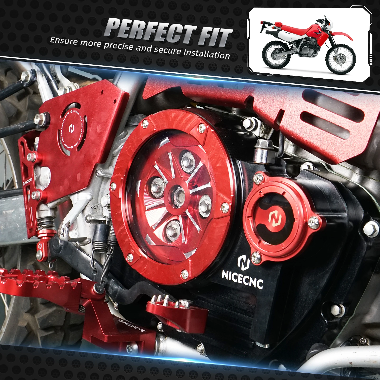 For 2025 Honda XR650L XR 650L 1993-2025 Right Side Engine Clutch Cover Oil Filter Cap Crank Case Housing Assembly 11330-MY2-620