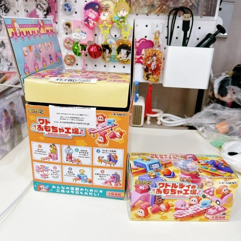 Figurki Re-Ment Waddle Dee's Toy Factory Kirby Blind Box Miniatura Scena Cukierkowa Zabawka Rement Kolekcja Ozdób Prezent dla Dzieci