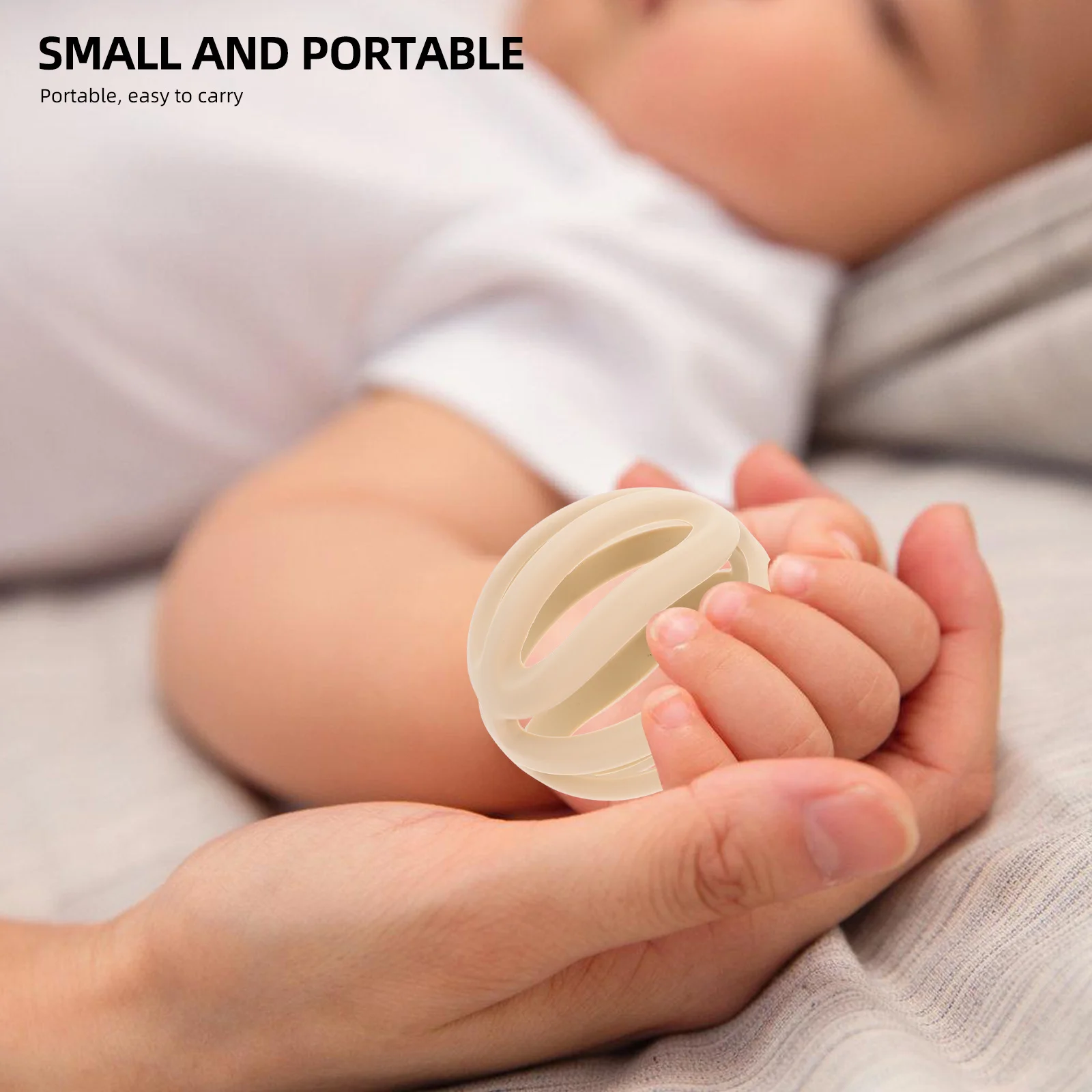 كرة استيعاب التنمية الحسية للأطفال من السيليكون قابلة للمضغ وقبضة يد تعليمية مبكرة للأطفال الصغار والمهارات الحركية للرضع #3