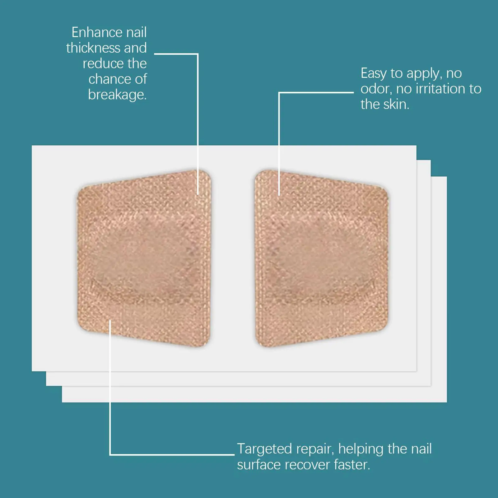 손톱 수리 패치 72피스 손상된 손톱 케어 패치 부러진 분할 자란 여성용 손톱 케어 스티커 강화