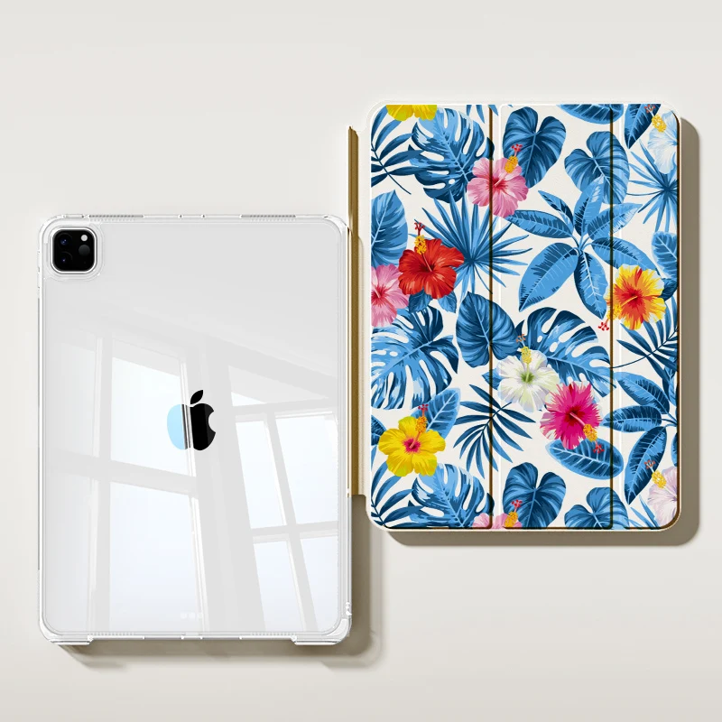 

Чехол для iPad A16 2025 Air 7 13 M3 для iPad 10th 10.9 2024 Pro 11 13 Чехол для Air 4 5 Funda Cute Patterns Цветочный дизайн Чехол