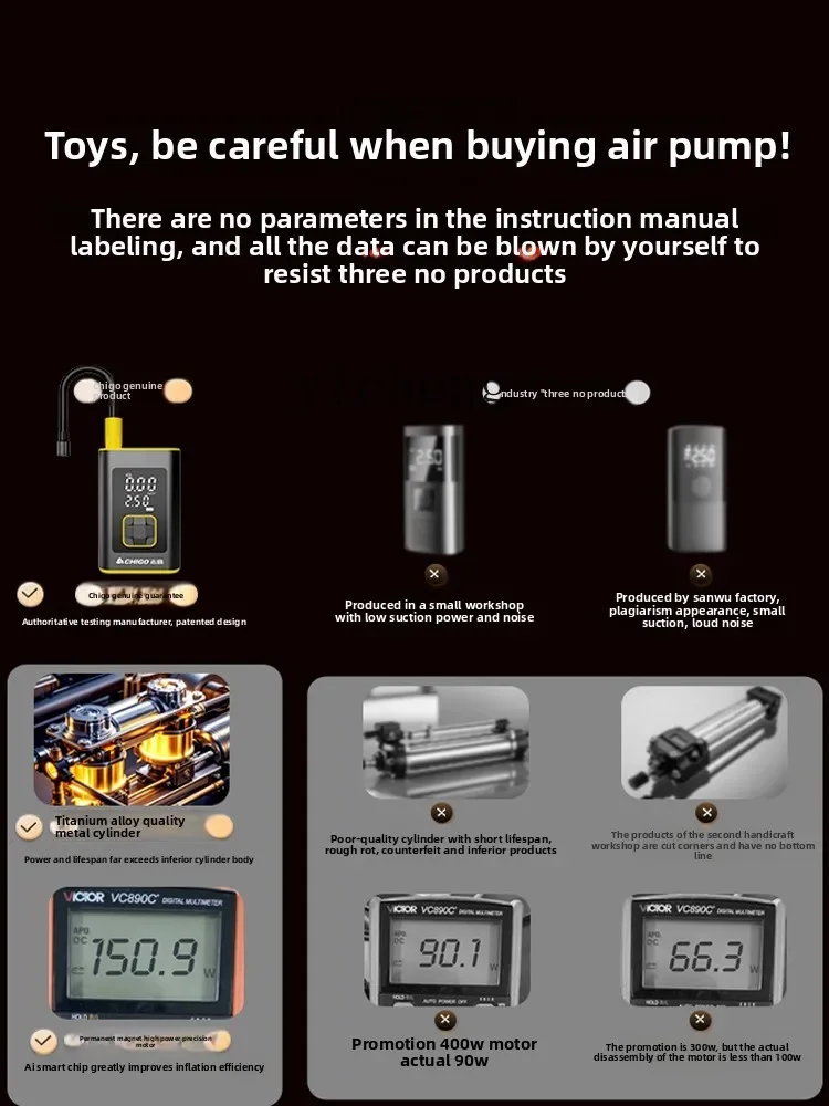 

car wireless air pump is suitable for portable electric pump with tire pressure measurement car tire