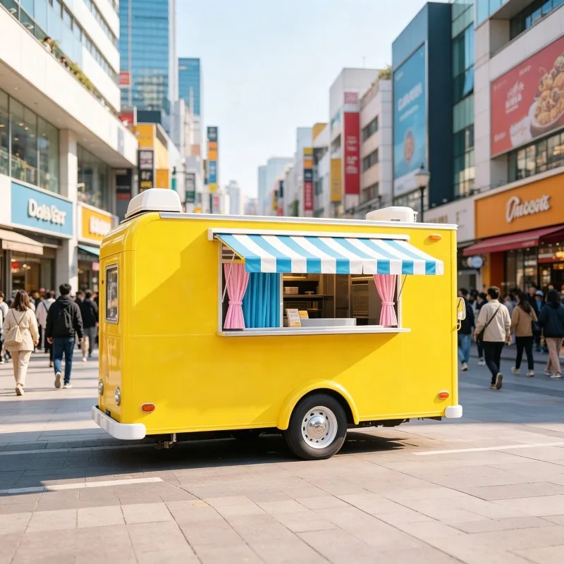 Customized Food Truck Restaurant – Fully Equipped Mobile Kitchen for Hamburger, Pizza, Barbecue, Fast Food Trailer