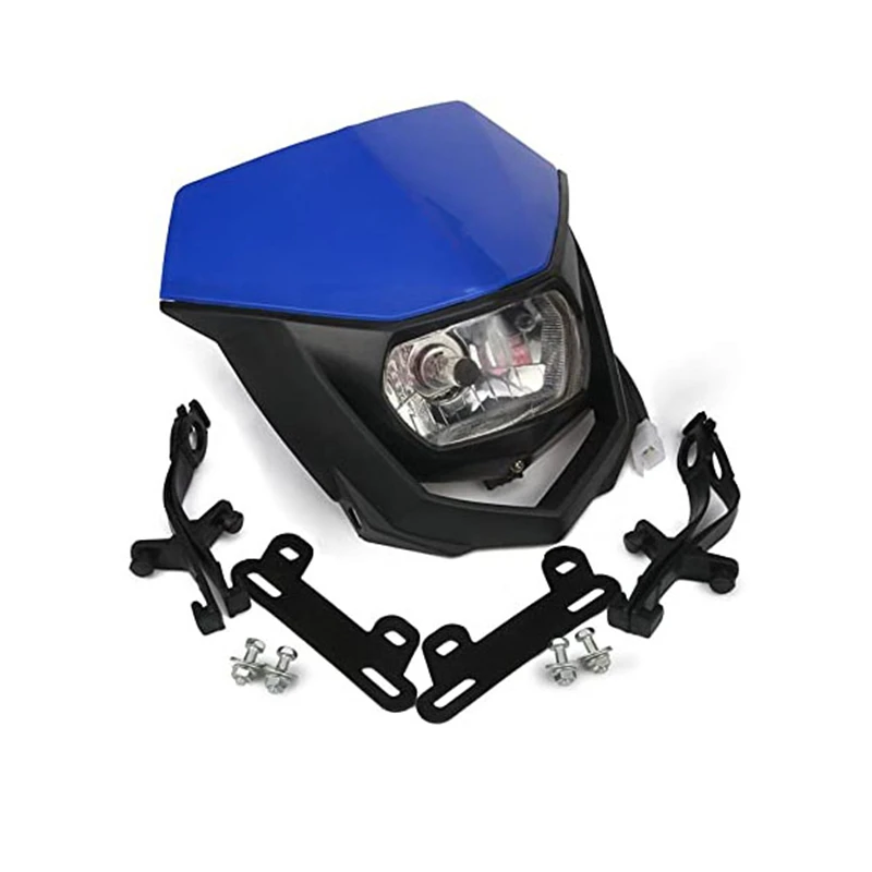 Motorcycles Dirt Bike Dual Sport Enduro Motocross Headlight Fairing for Yamaha YZ XT WR TTR TT Headlamp 12V 35W Moto Accessories