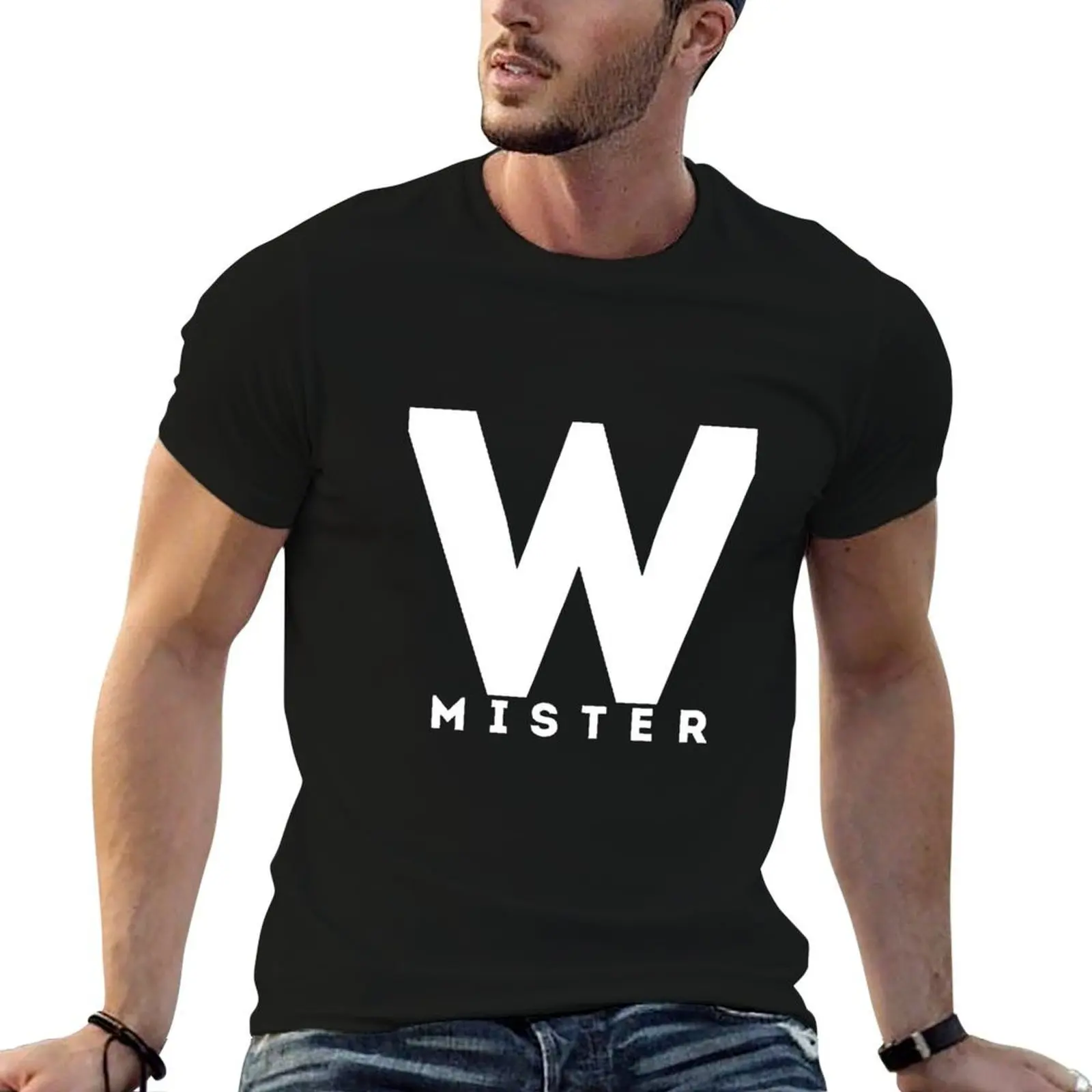 

Mister W T-Shirt t shirt men 100% cotton luxury brand mens graphic t shirts man t shirt luxury T-Shirt