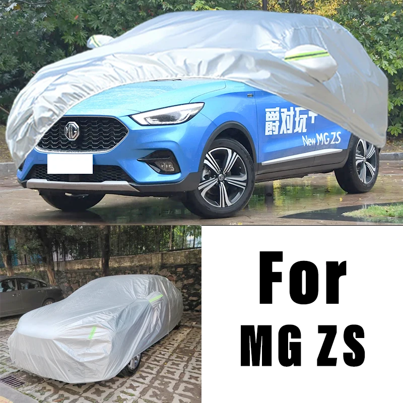 

Для MG ZS наружная защита, полный автомобильный чехол, снежный чехол, солнцезащитный козырек, водонепроницаемый, пылезащитный, внешние автомобильные аксессуары