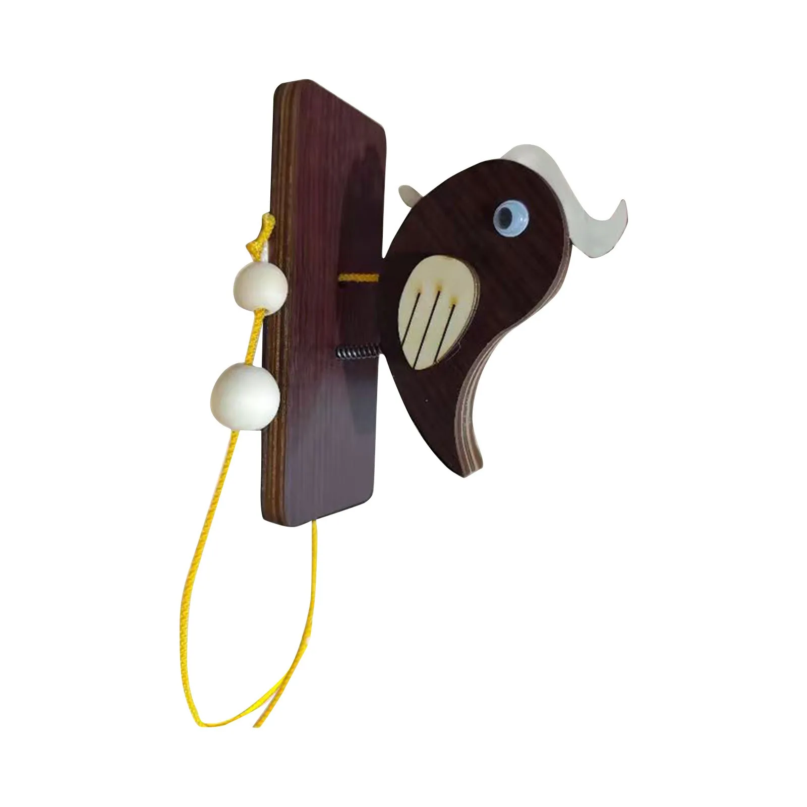 Wooden Woodpecker Doorbell Creative Door Knocker Door Bell For Houses Classroom bedroom Guiding Children To Knocking Habits