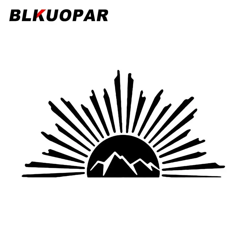 

BLKUOPAR For Mountains Sun Beautiful Graphics Car Stickers Die-cut Personality Decal Car Accessories Creative Vinyl Decoration