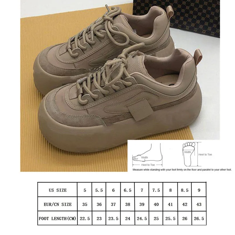 Retro Female Winter Chunky Sneakers Warm Casual Vulcanized Shoes Woman High Platform Boots Fashion Lace Up Low Top Sneakers