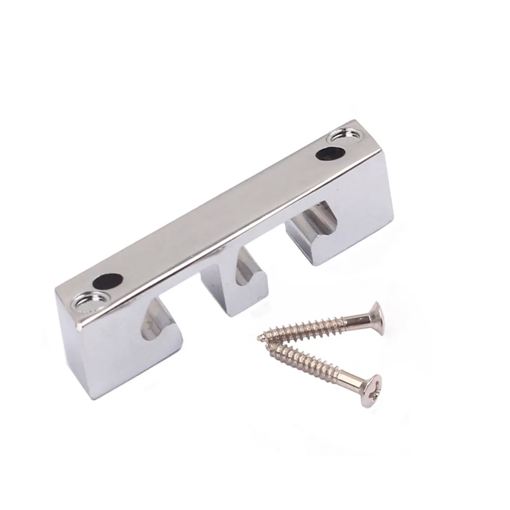 

3 String Bass Guitar String Retainer Made of Machined Zinc Alloy for Enhanced Sustain Tone Playability Chrome Finish Guitar