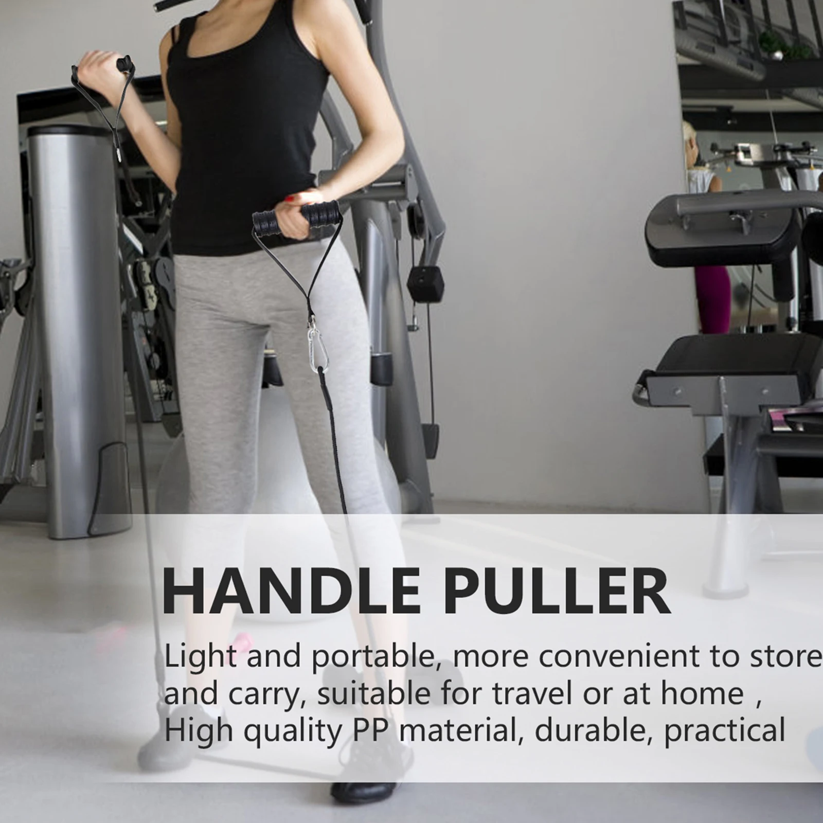 

1 Set Muscle Trainer Pull Rope Exercise Fitness Training Belt For Full Body Workout Home Gym Biceps Tricep Pulldown Attachment