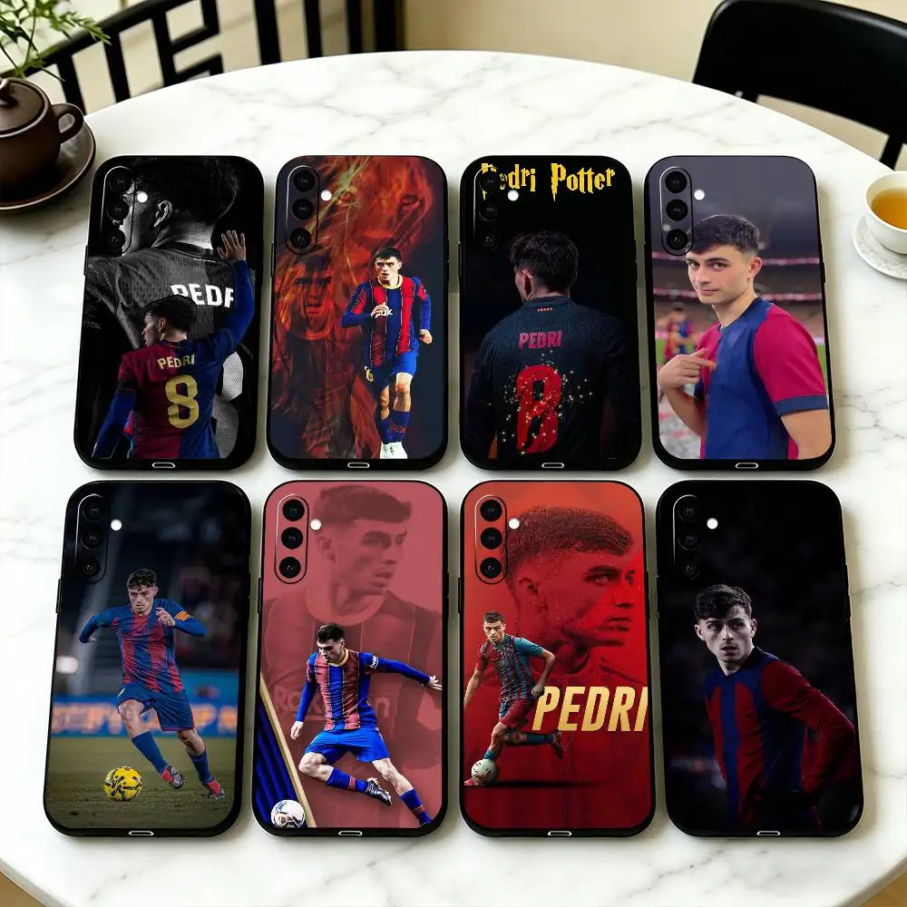 Football For P-Pedri Phone Case For Samsung Galaxy A73,A72,A71,A70,A53,A52,A51,Soft Silicone Black Cover