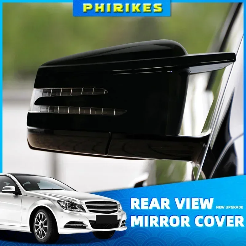 Sticking Rearview Side Mirror Covers Cap For Mercedes Benz W176 W246 W212 W204 C117 X156 X204 W221 C218 M Accessories