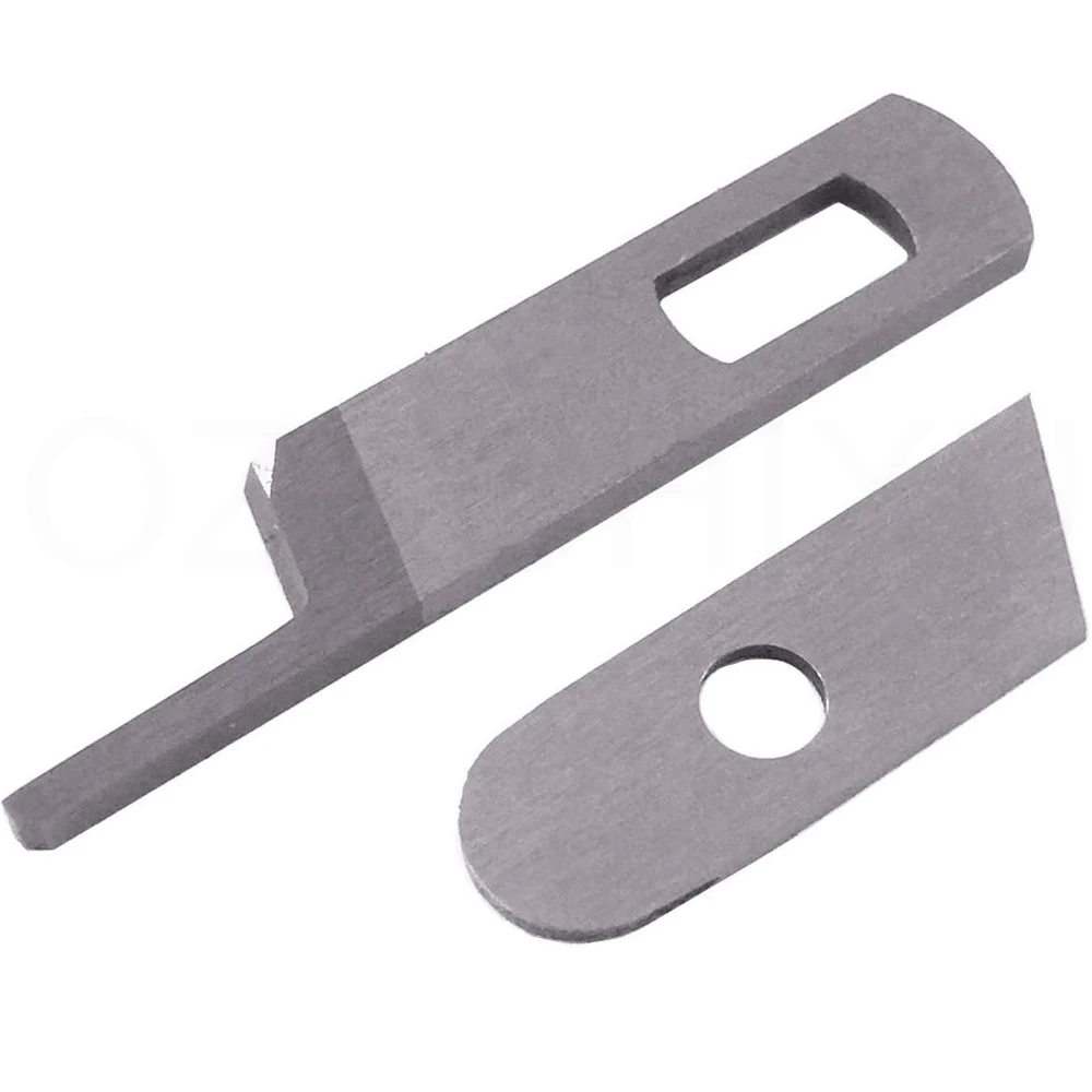 2PCS High Quality Singer Lower Knife Overlock Machines Upper Lower Knives Blades #412585 550449 Sewing Machine Accessories