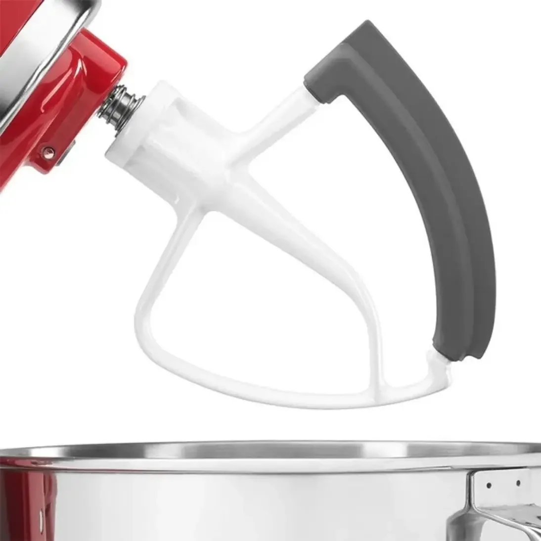 KitchenAid-mezclador vertical de cabeza inclinada, accesorio con borde de silicona flexible, cuchilla, raspador de tazón, 4,5-5 QT