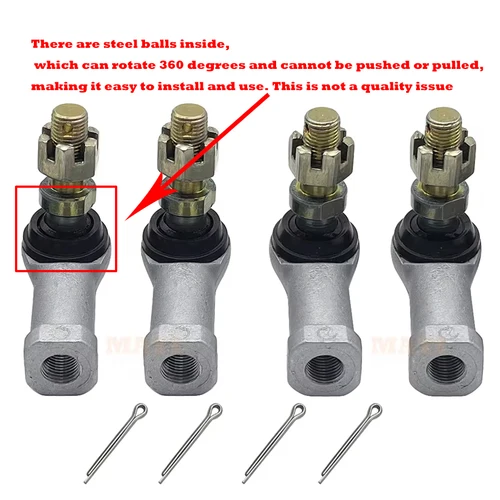 Imagen 2 del producto Kit de extremo de barra de conexión izquierda y derecha, para Honda TRX200, TRX250, TRX300, TRX350, TRX400, TRX420, TRX450, TRX500, TRX520, TRX650, TRX680, FL400, FourTrax Rancher Rubicon Rincon Foreman