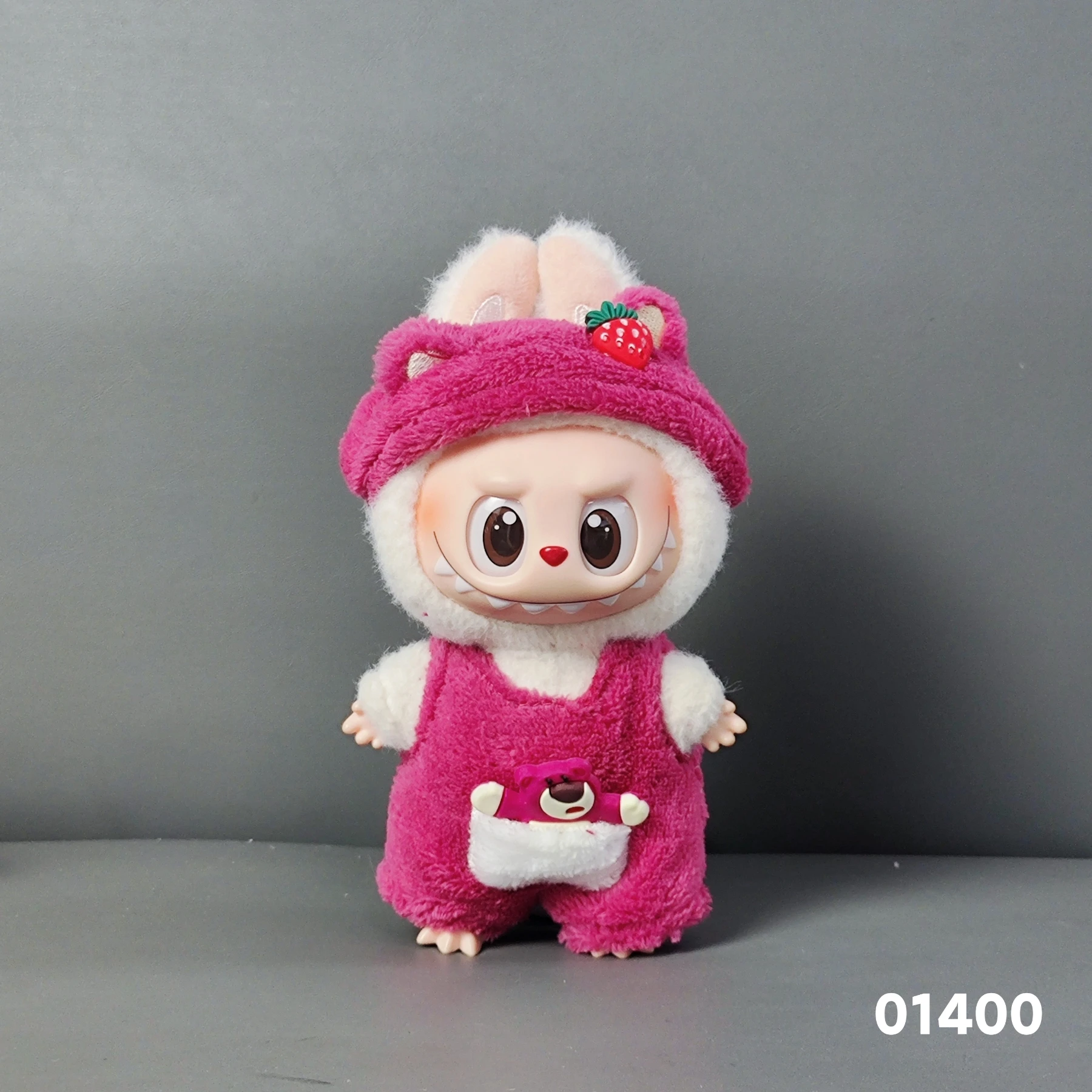 Novo Quente 2.0 hat einen Sitz der Labubu-Serie, Macaron-Anzugkleidung, Labubu-Monster-Puppe, Vinyl-Puppenkleidung, Puppenhut und Kleidung