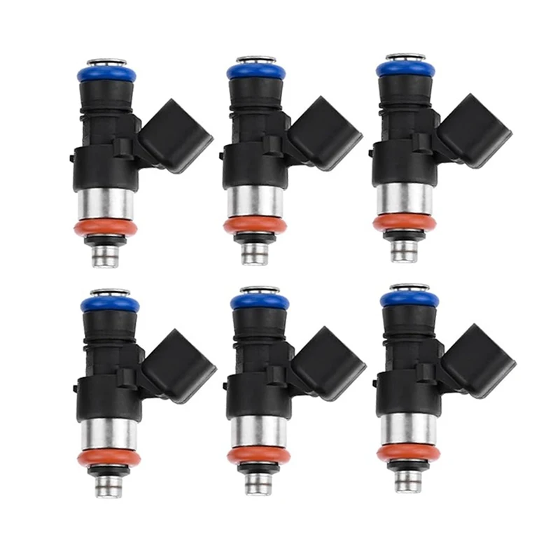 0280158191 6 Inyectores de Combustible para Ford Edge Explorer F-150 Flex Mustang 3.5L/3.7L V6 Lincoln Continental MKS MKT MKX MKZ