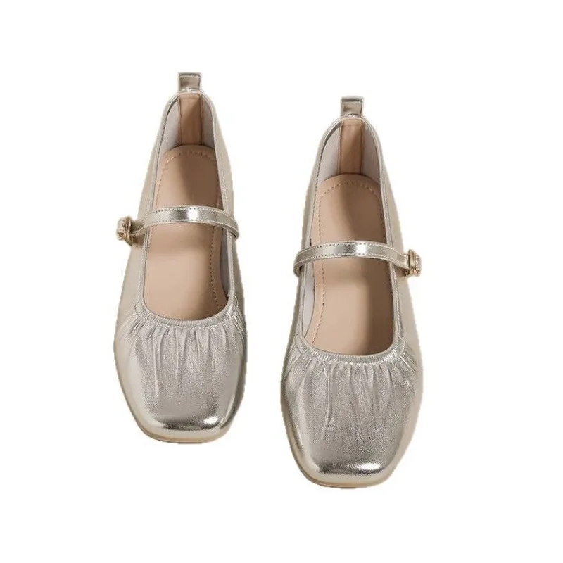 

2026 Summer New Women Flat Shoes Fashion Shallow Ladies Casual Soft Mary Jane Shoes Outdoor Dress Flat Ballet Shoes