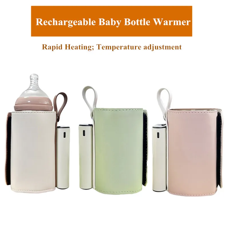 

Universal Type C Rechargeable Baby Bottle Warmer Portable Bottle Warmer with 21 Levels Temperature Control and LED Display