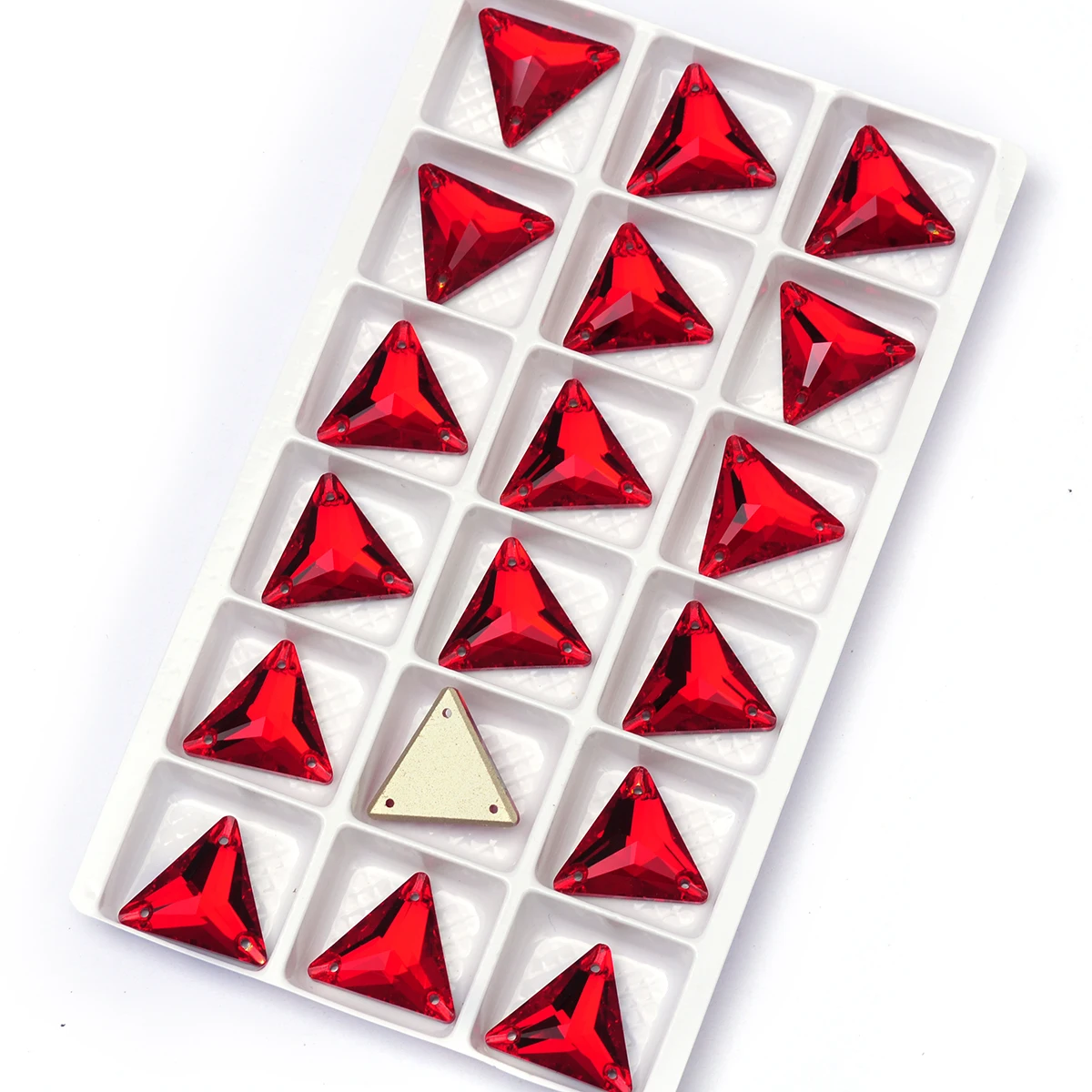 PUBRILEX K9 Dreieckige Genähte Strasssteine Glas DIY Zubehör Dekoration Applikationen Kristalle für Kleidungsstücke Taschen Kleider – Detail 9