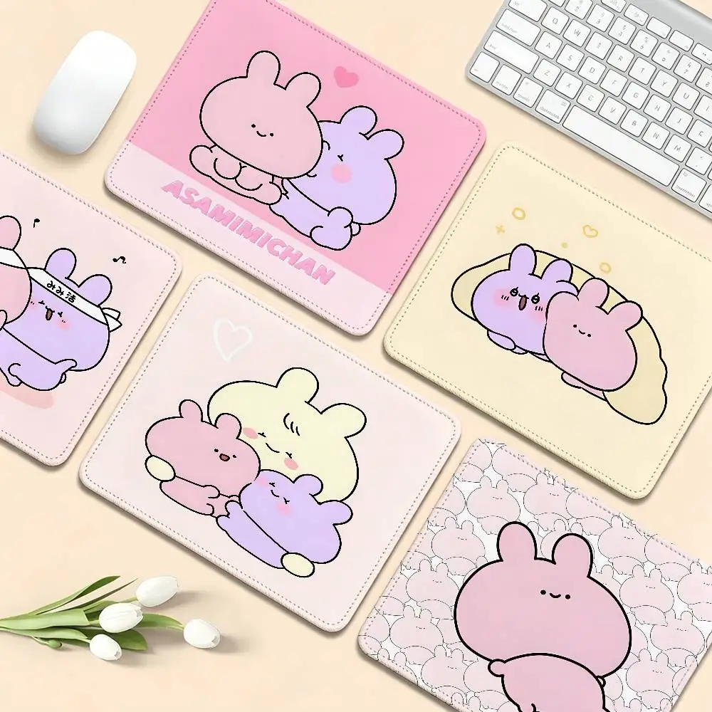 Cartoon Asamimichaan Asleep Cute Asamimi Rubber Small Gaming Mouse Pad Keyboard Mouse Mats Smooth Company for PC Mouse Carpet