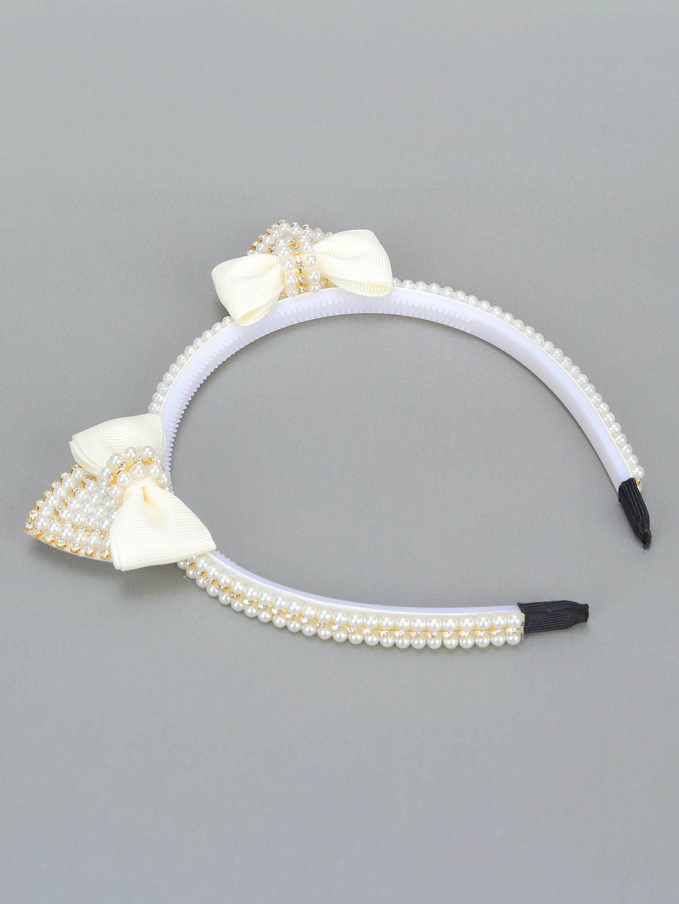 1PC Elegant Cat Ear Pearl Hairbands Fashion Women's Rhinestone Headband Hair Hoop Hair Bands for Girls Hair Accessories image 4