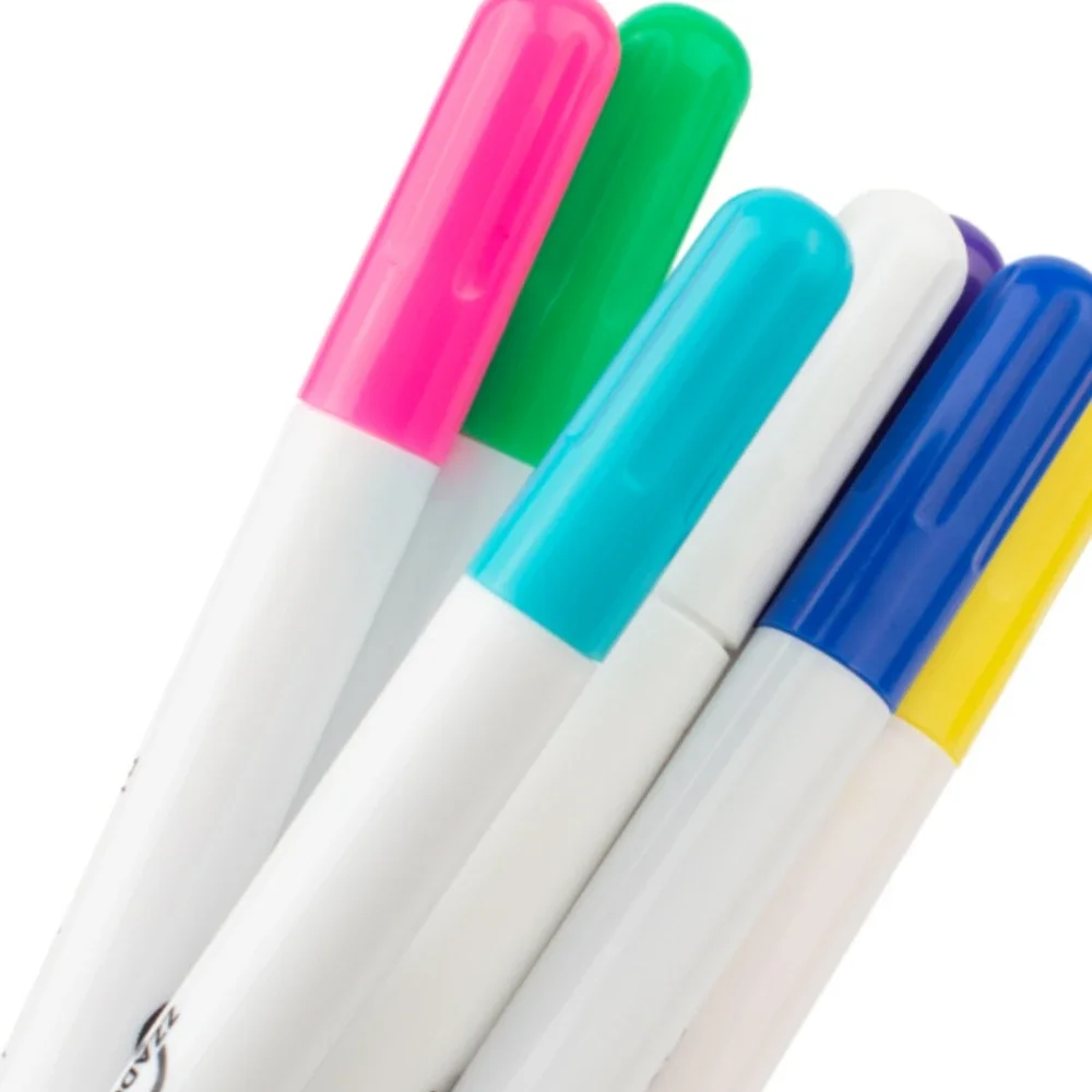 1-6pcsWater soluble heated colored gas eraser pen, clothing cutting tool, cross stitch mark automatic disappearance pen