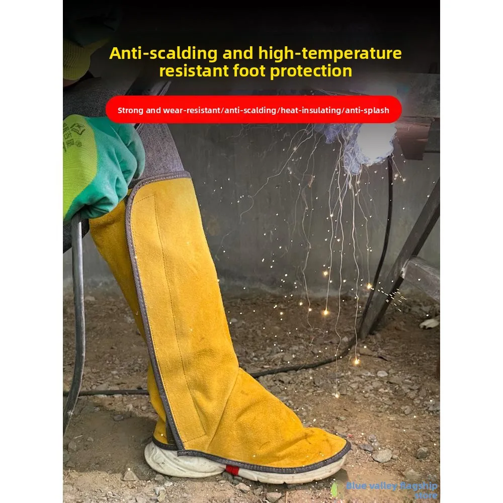 

Кожаные защитные чехлы для ног от ожогов и брызг, огнестойкие, для защиты рук и ног, стандартный размер для взрослых