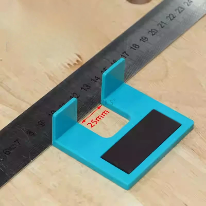 

New Woodworking Hinge Installation Fixing Plate with Magnetic Limit Plastic Sheet Fixator Doors and Cabinets Auxiliary Tools