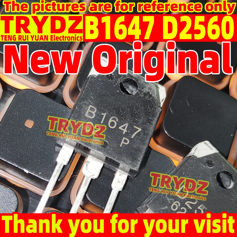 2 pairs Original New 2SB1647 2SD2560 B1647 D2560 TO-3P
