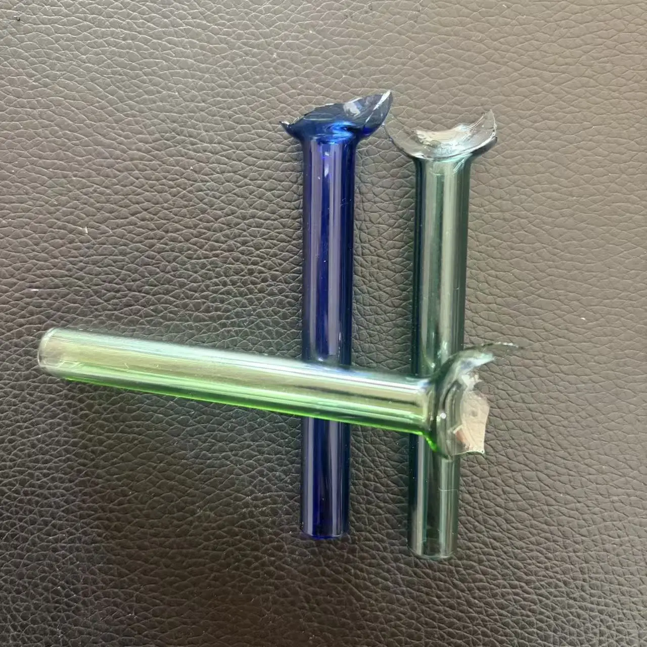 7/9 piezas de tubos de vidrio de borosilicato transparente/de colores mixtos de 4 pulgadas con burbuja en el extremo, pajitas reutilizables, tubo