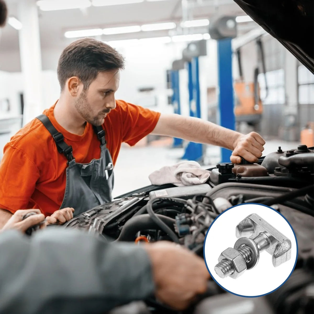 

2pcs Stainless Steel T Bolt Nut For Cable Terminal Truck Power Connection Replacement Auto Screw Fastener