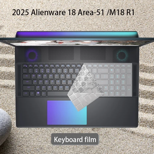 Imagen 2 del producto Para 2025Alienware 18 Area-51 protector de pantalla de ordenador portátil AA18250 ordenador a prueba de arañazos 18 pulgadas M18 R1 película de teclado de alta definición