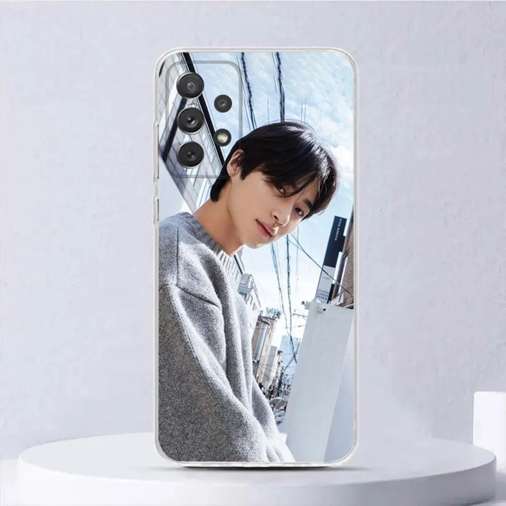 Byeon Woo Seok Korea Actor Phone Case For Samsung Galaxy A31,A33 A71,70,52,51,40,31,A50,30S,21S,Note20ultra Transparent Cover