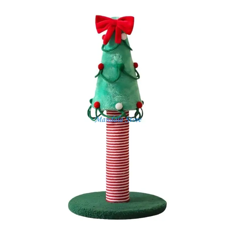 

U2JC Cats Scratch Scratch Resistant Sisal Cartoon Kittens for Pet Indoor Christmas Tree Scratching Board