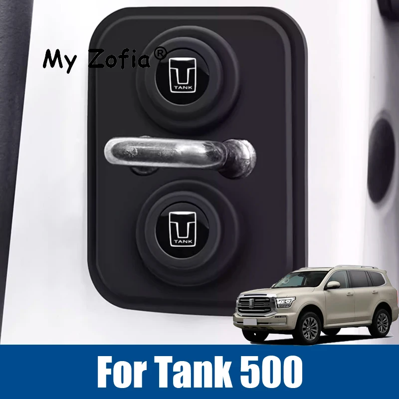 

Car Door Lock Protection Cover For GWM Tank 500 2024 2025 2026 Silicone Anti-Collision Shock Absorbing Mute Buffering Cushion