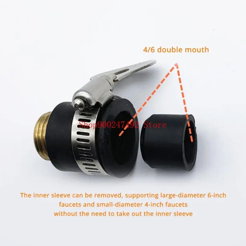 Leakroof Tap Adapter 1/4 1/6Inch Thread for Car Washing Plant Irrigation 4pcs