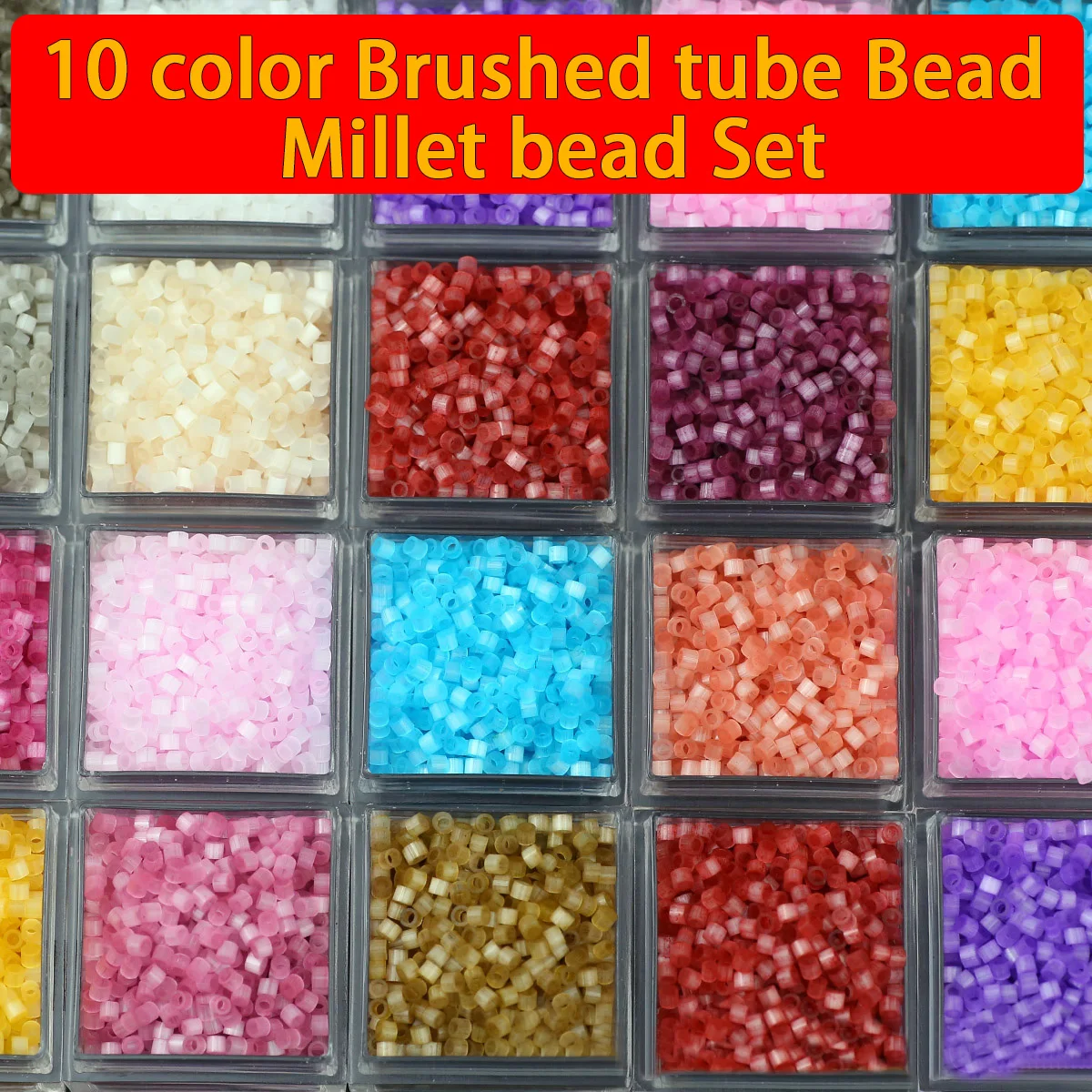 

Hot Sell 10 Color 2mm Glass Seed Beads Cylinder Cat's Eye Loose Spacer Bead for Jewelry Bracelets Necklace Making DIY Accessory