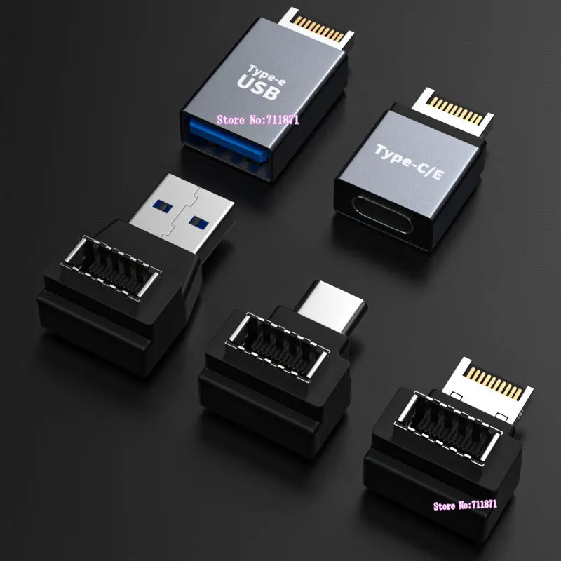 Mâle femelle Usb3.0 type-c Type E adaptateur connecteur type-e vers Usb C 3.0 connecteur de charge de données adaptateur Type C E prise jack Usb