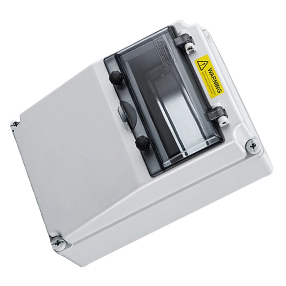 Waterproof Electrical Distribution Enclosure for Construction Use with 2 x 230V 16A EU Sockets and Clear Internal Divider Design