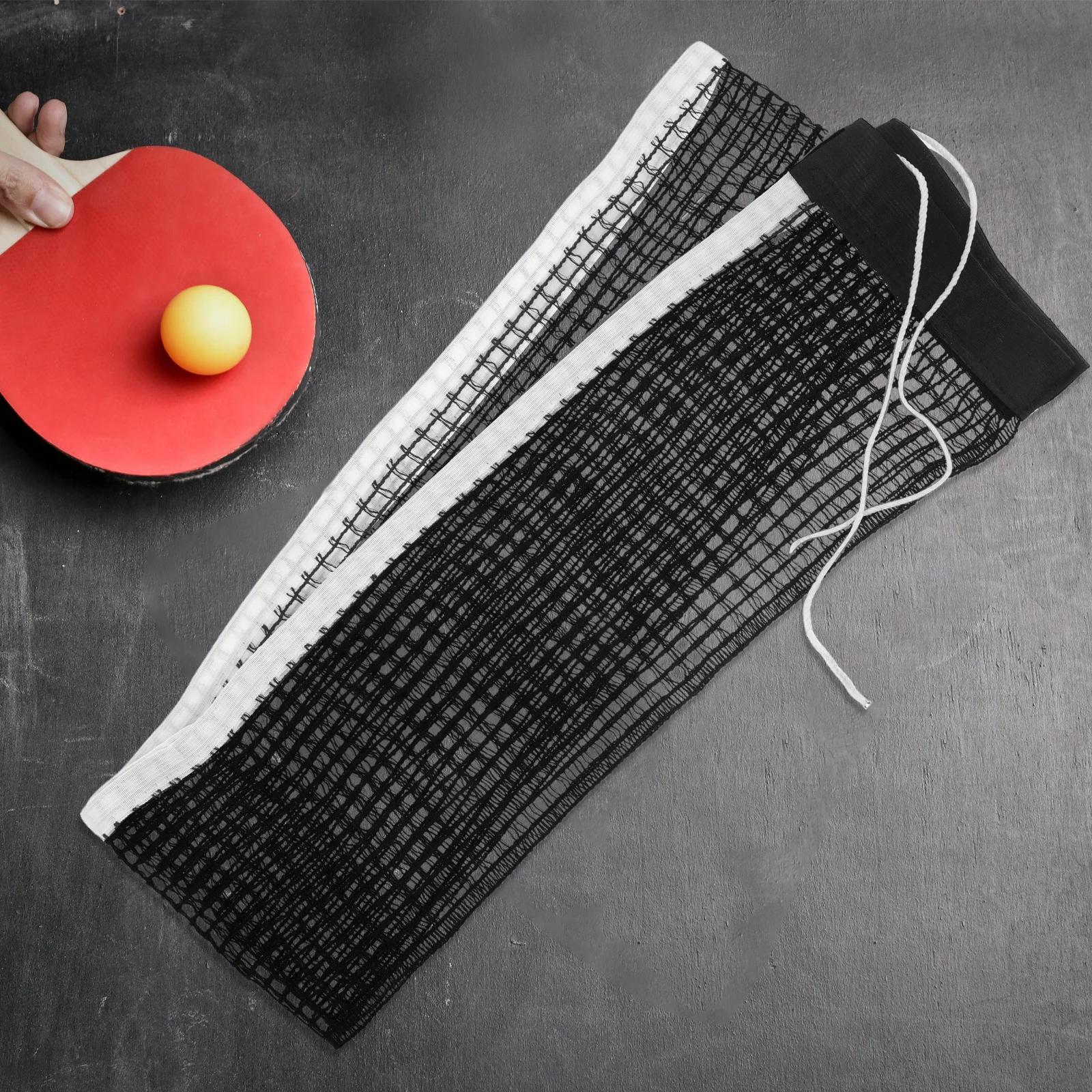 

Lightweight Foldable Table Tennis Cotton-Polyester Durable Mesh Strong Rebound Easy Setup Portable For Indoor Outdoor Practice