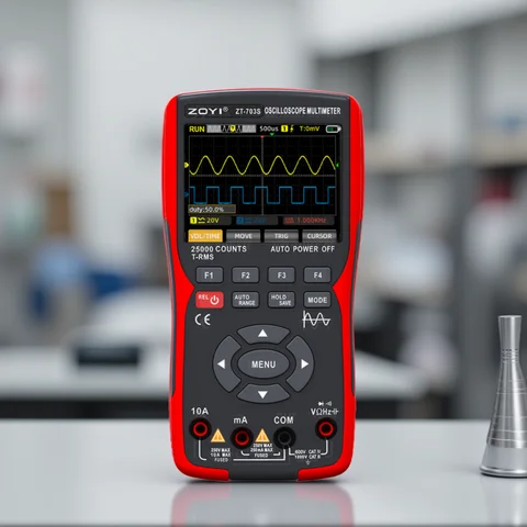 디지털 핸드 헬드 703S 오실로스코프 멀티 미터 파형 신호 출력 2 채널 50MHZ 자동차 전기 수리에 적합